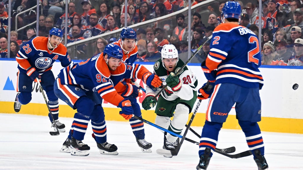 Evan Bouchard's OT goal lifts Oilers over Wild, 4-3 — WCCO — Gopher, Atherton Sports news