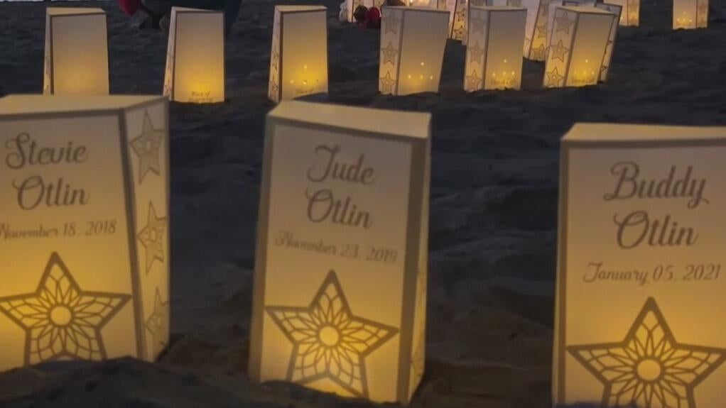 At San Francisco's Baker Beach, a wave of light honors babies lost too soon — CBS Bay Area (KPIX), Atherton Community news