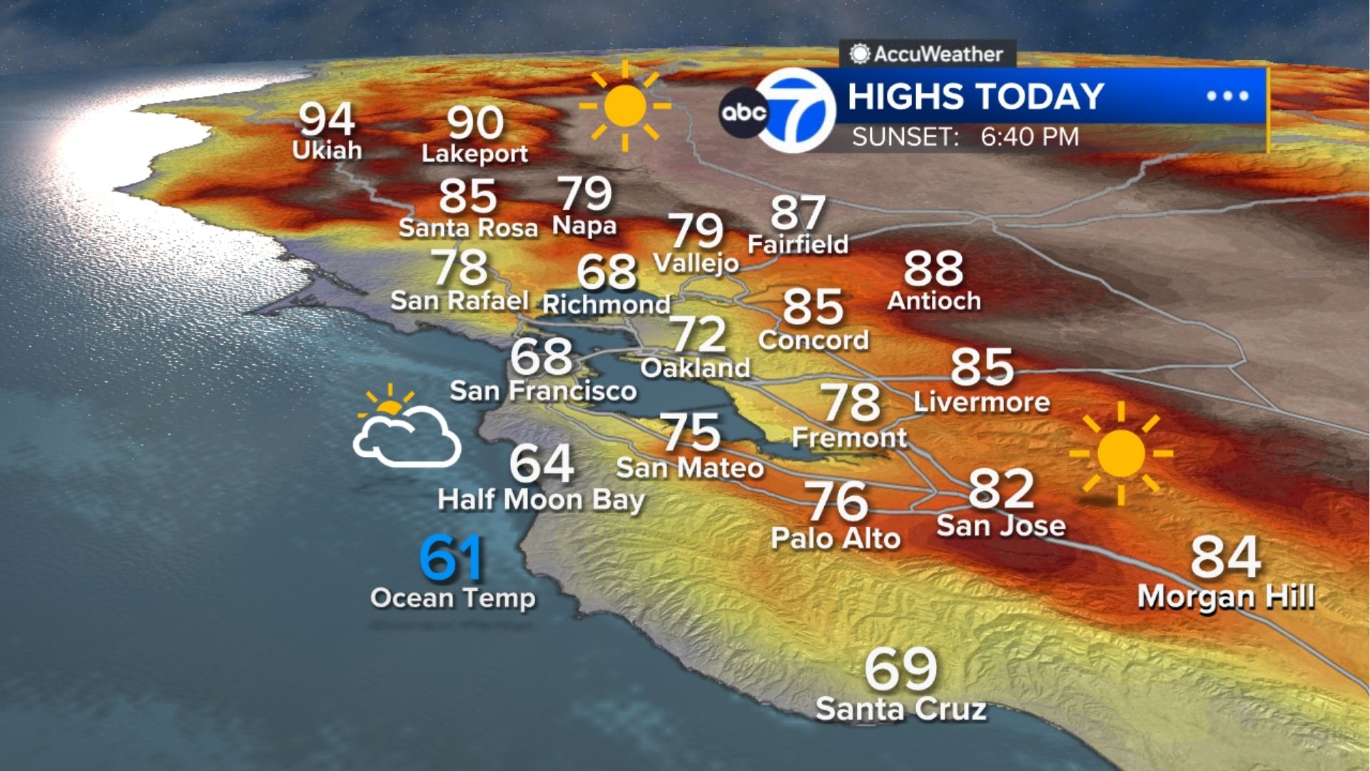 AccuWeather Forecast: Relief from heat is here with fog along the coast
       — ABC 7 Bay Area, Atherton Community news
