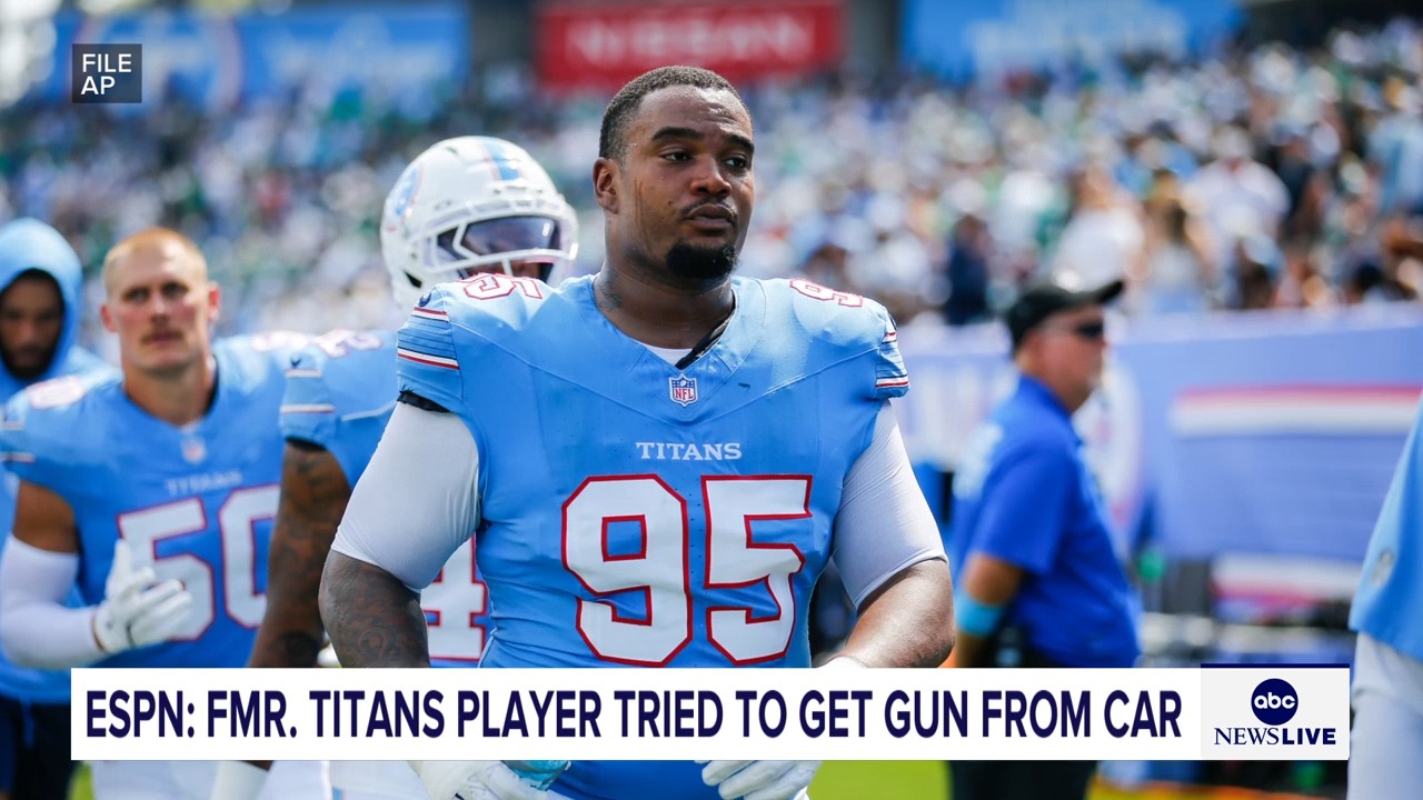 Jordan Elliott was released by Titans after pulling out gun in parking lot, coach Robert Saleh says
       — ABC 7 Bay Area, Atherton Sports news