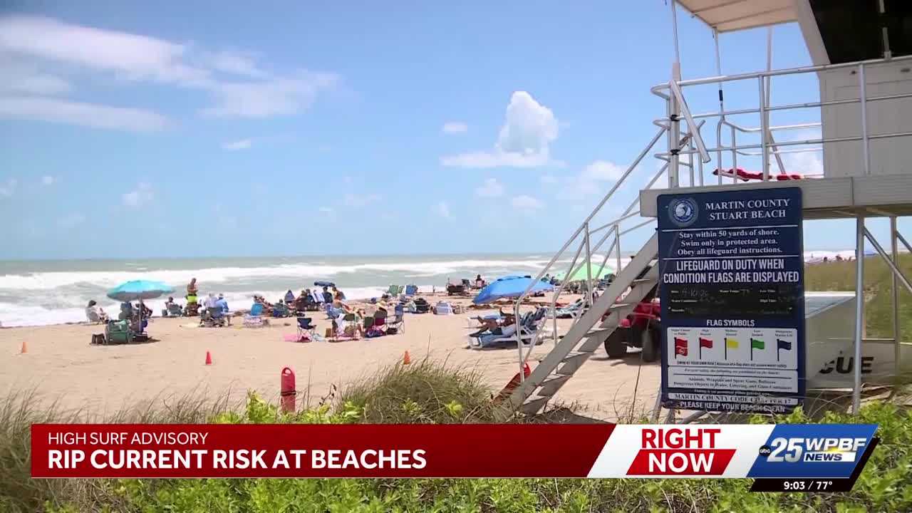 South Florida beaches under rip current warning as lifeguards urge swimmers to stay safe — WPBF West Palm Beach, Atherton Sports news