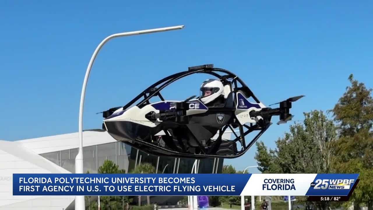 Florida Polytechnic University develops electric flying vehicle for police emergencies — WPBF West Palm Beach, Atherton Community news